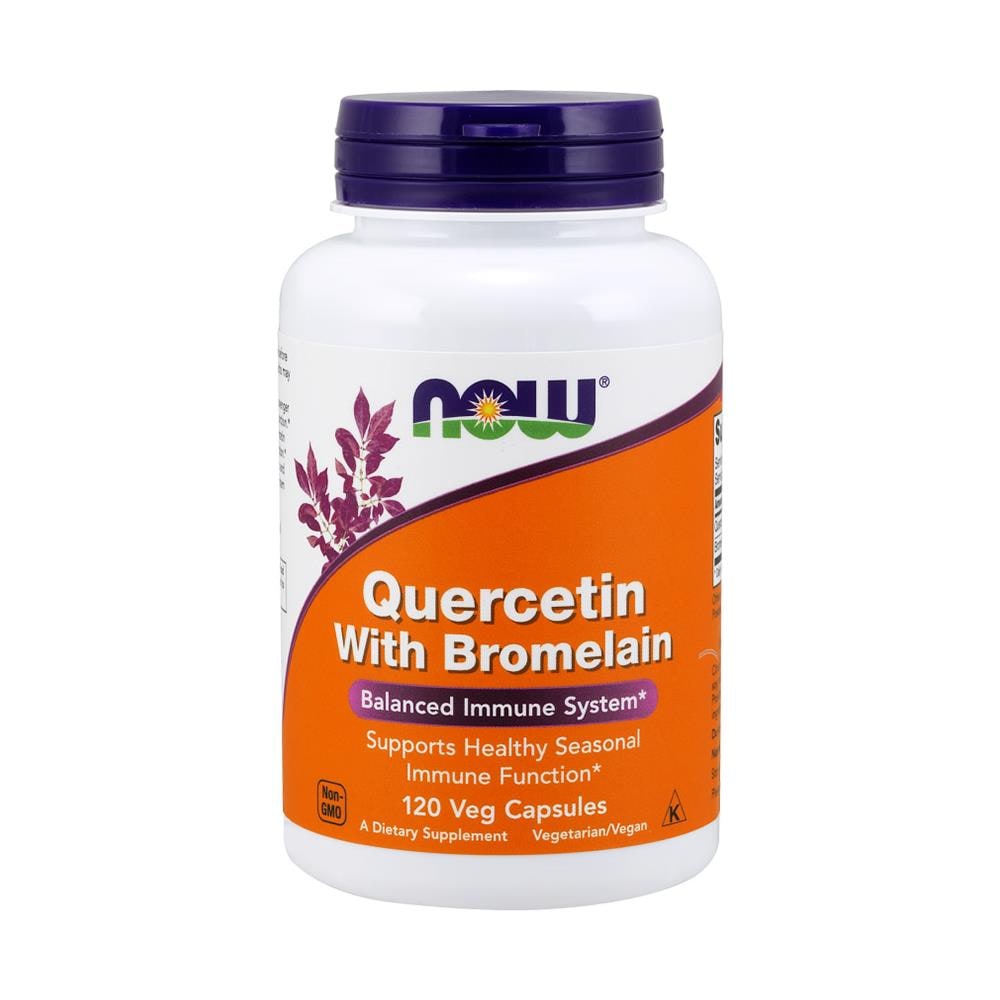Quercetin With Bromelain, 120 Veg Capsules - Quercetina E Bromelina - Foto 1