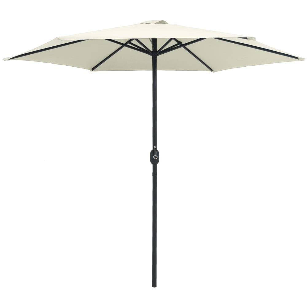 Ombrellone da Esterni Palo in Alluminio 270x246cm Bianco Sabbia - Foto 2