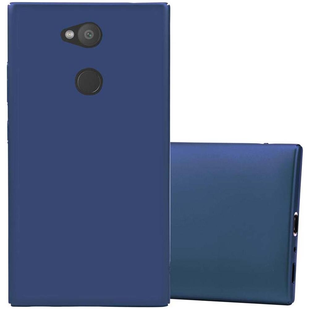Custodia Compatibile Con Sony Xperia L2 In Azzurro Metallo - Hard Case Coperchio Protettivo In Look Metallico Contro I Graffi E Gli Urti - Foto 1