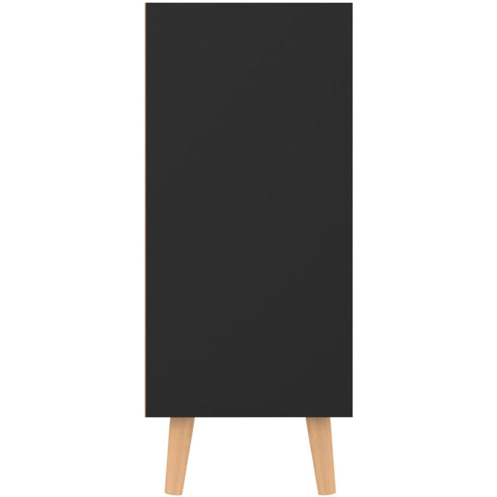 Credenza Nera 90x30x72 cm in Legno Multistrato - Foto 2