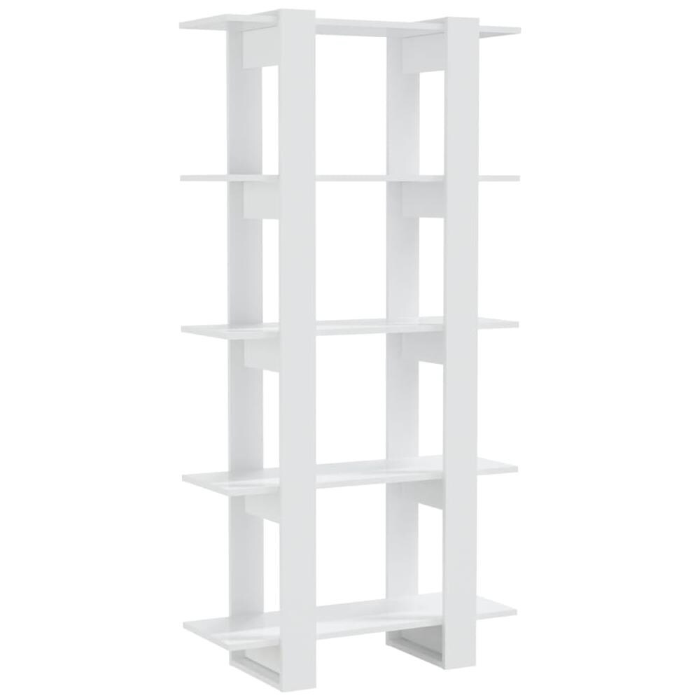 Libreria /Divisorio Bianco Lucido 80x30x160 cm - Foto 2