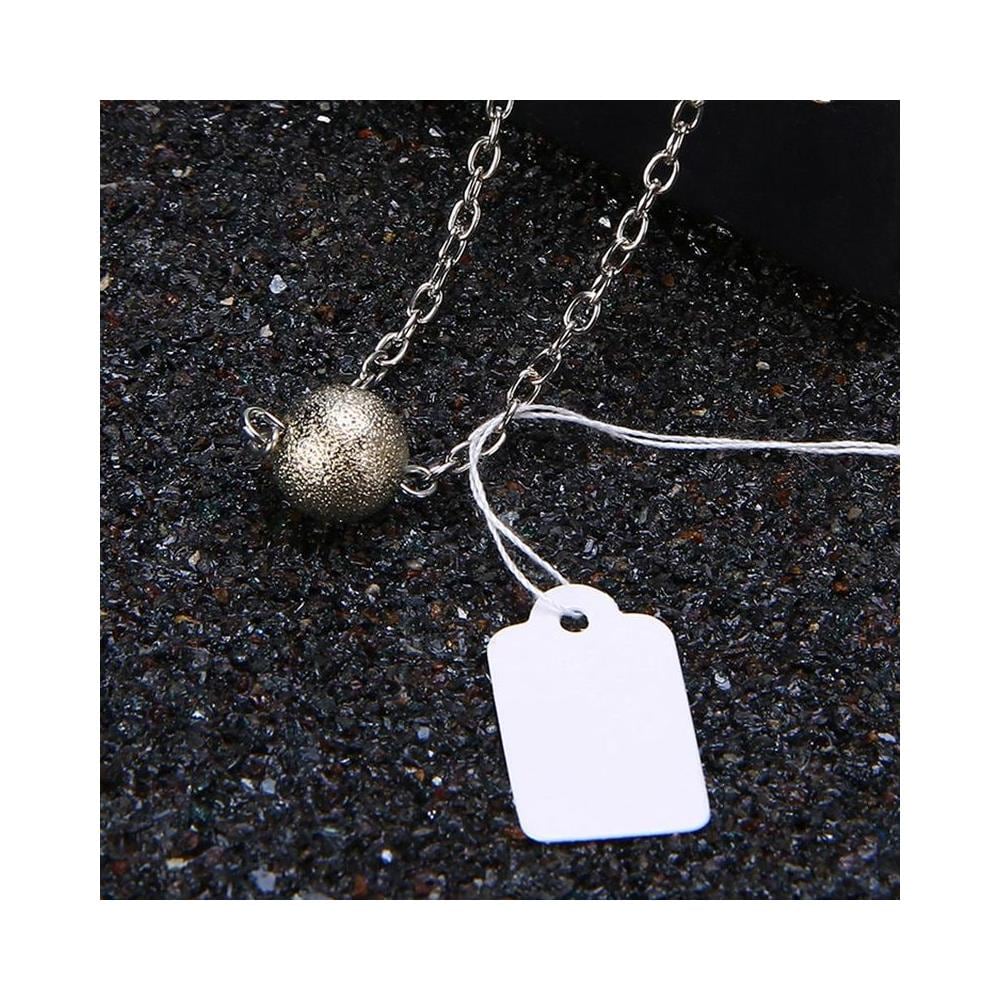 Etichette In Carta Con Cordino Bianco 100 Pz - Foto 2