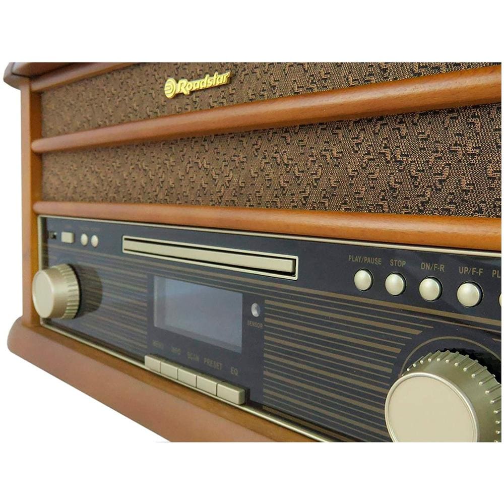 Hif1993dbt Giradischi Vinile Vintage Radio Dab /dab+ /fm Lettore Cd-mp3 Cassette Bluetooth Legno - Foto 1