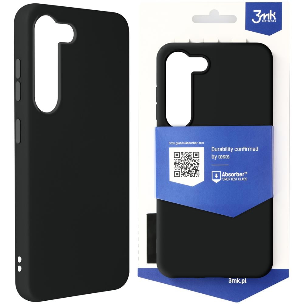 Cover Per Samsung S23 Flessibile Opaca Anticaduta 1,25 M 3mk Matt Case Nera - Foto 1