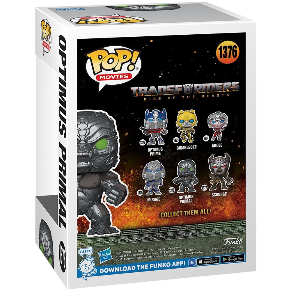 Transformers: Rise Of The Beasts Pop! Movies Vinyl Figure Optimus Primal 9 Cm - Foto 4