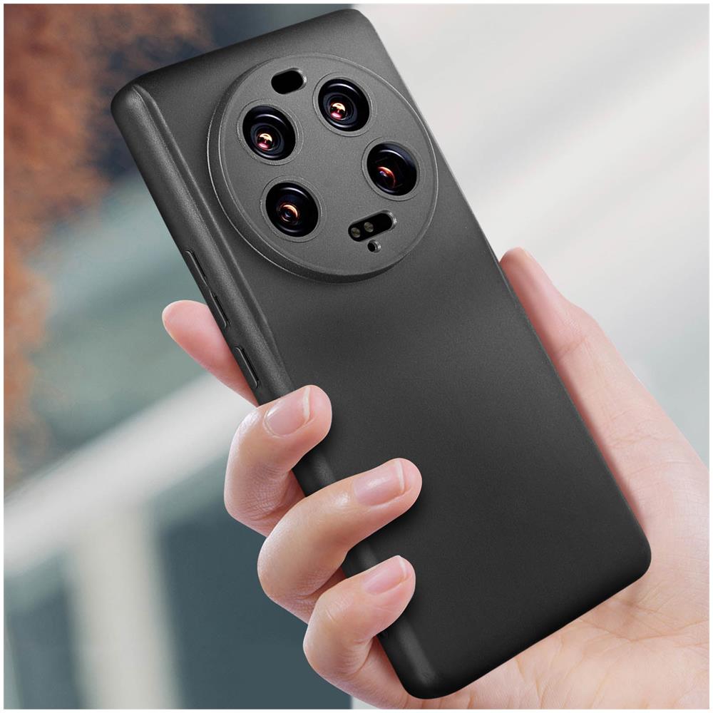 Cover Per Xiaomi 13 Ultra 2022 Silicone Gel Flessibile Sottile Nera - Foto 4