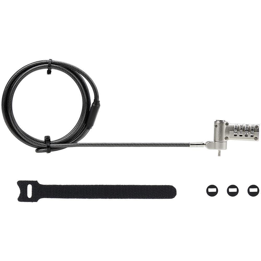 Cavo di Sicurezza Universale per Laptop da 2m, Dispositivo di Sicurezza per Notebook Compatibile con Noble Wedge&reg; /Nano /K-Slot, Blocco a Combinazione Senza Chiave, Acciaio Resistente al Taglio - Foto 8