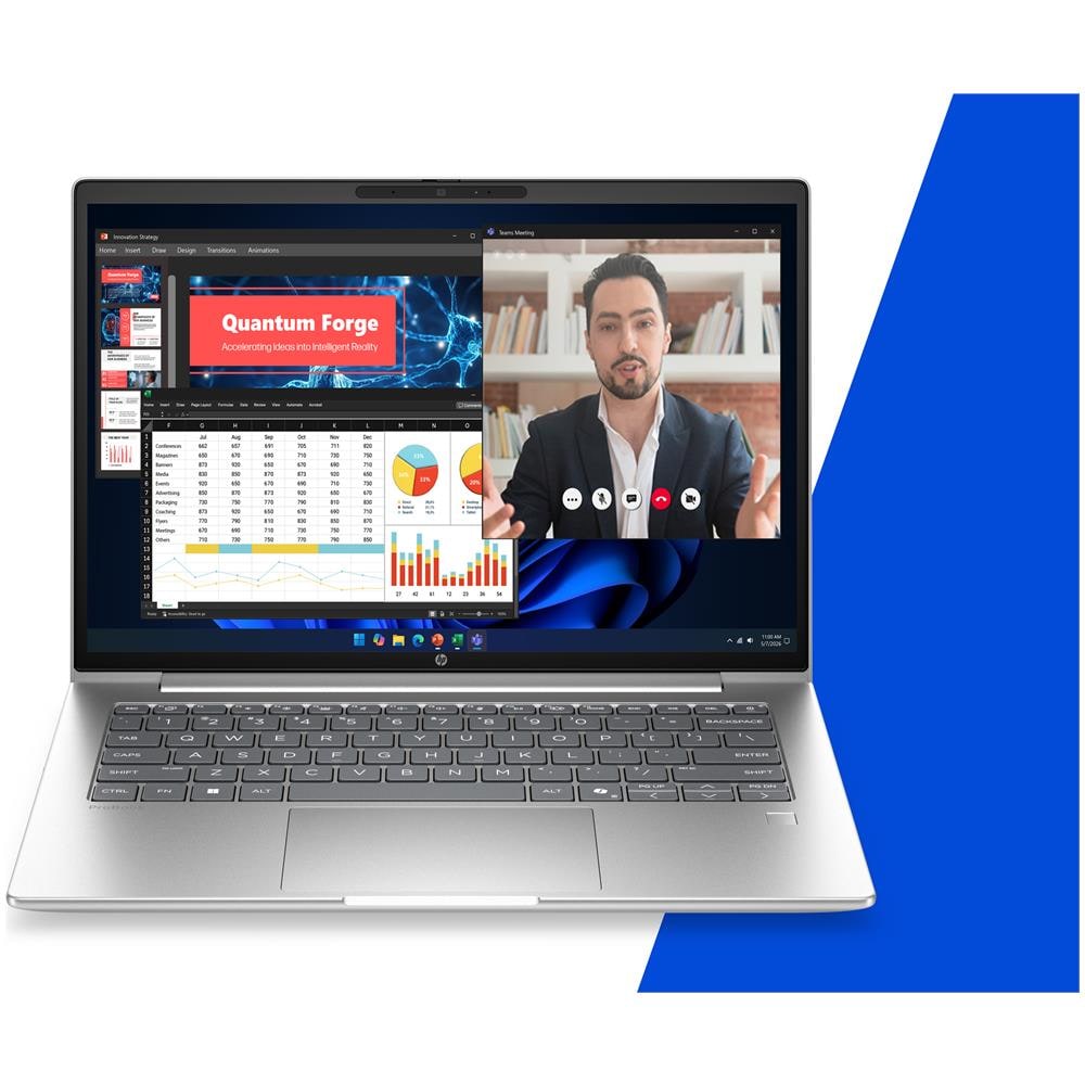 ProBook 4 G2a Next Gen AI PC Wolf Pro Security Edition AMD Ryzen AI 5 430 Computer portatile 35,6 cm (14") WUXGA 16 GB DDR5-SDRAM 512 GB SSD Wi-Fi 7 (802.11be) Windows 11 Pro Argento - Foto 2