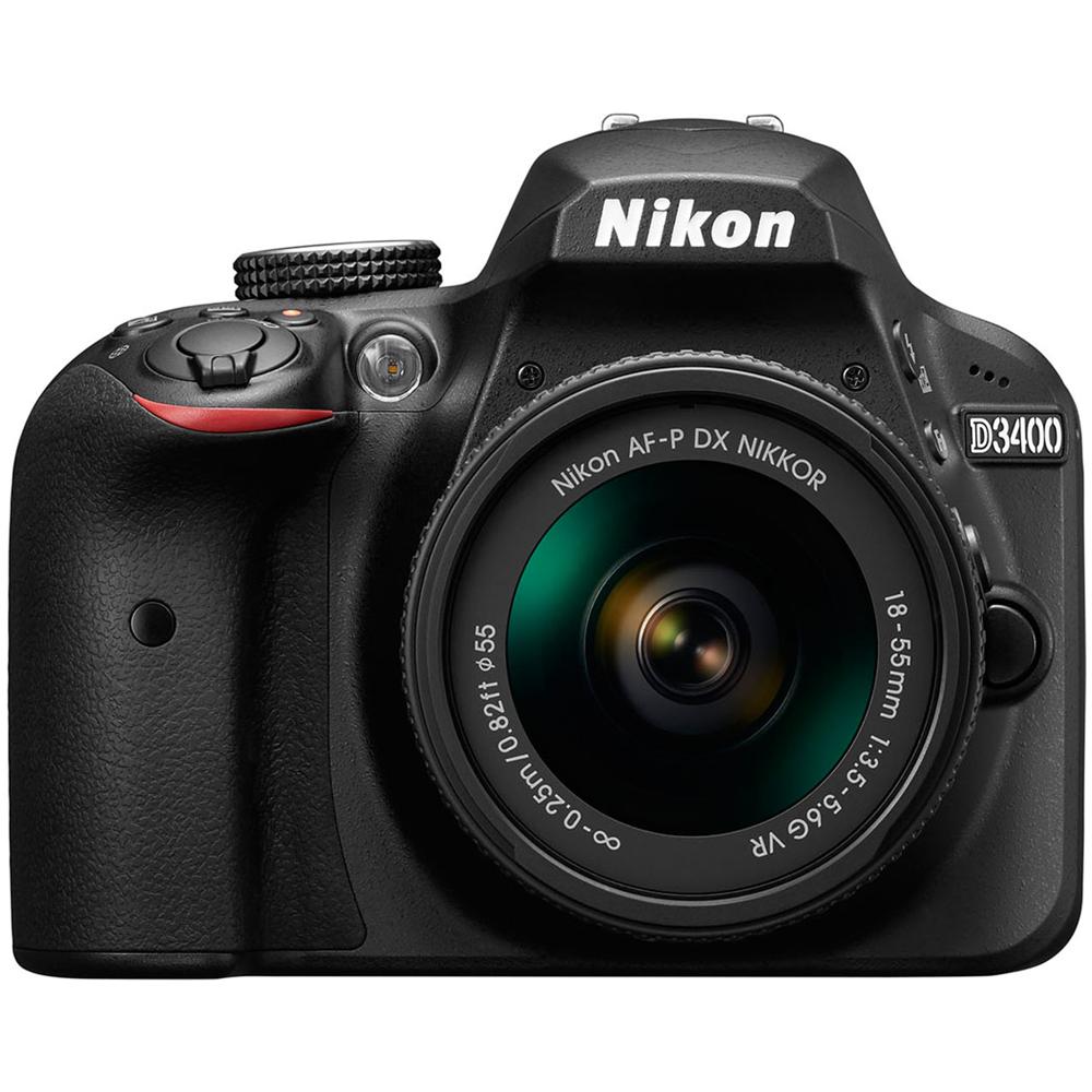 D3400 Nero Kit AF-P DX 18-55 mm f / 3.5-5.6G VR Sensore CMOS DX 24.2 Mpx Display 3" Filmati Full HD Bluetooth - Foto 2