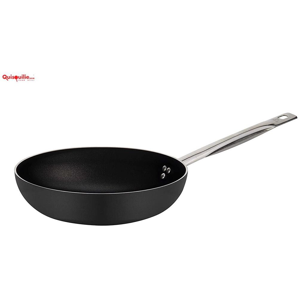 Nuova Padella Professionale Antiaderente Serie 2100 Rivestimento Extra Forte 100 % Made In Italy - 36 Alto - Foto 1