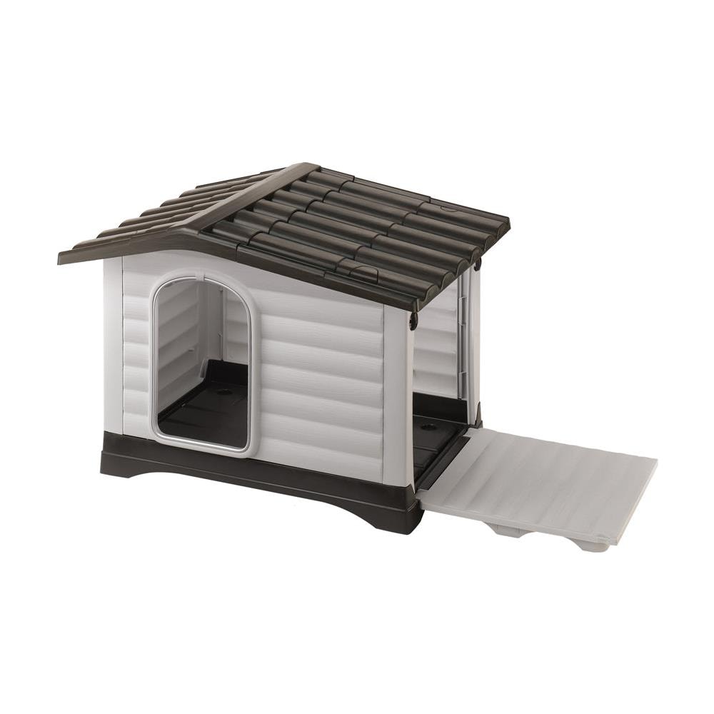 Dogvilla 110 - Cuccia Da Esterno Per Cani, In Resina Termoplastica, Con Parete Laterale Ribaltabile, 111 X 84 X 79 Cm - Foto 2