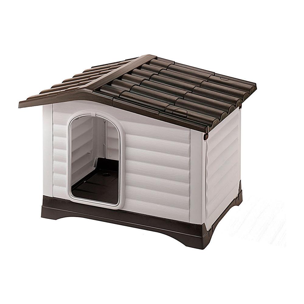 Dogvilla 110 - Cuccia Da Esterno Per Cani, In Resina Termoplastica, Con Parete Laterale Ribaltabile, 111 X 84 X 79 Cm - Foto 1