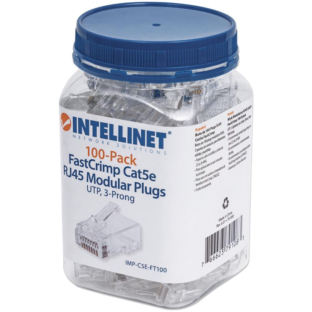Confezione 100 Plug Modulari Rj45 Cat5e Fastcrimp - Foto 2