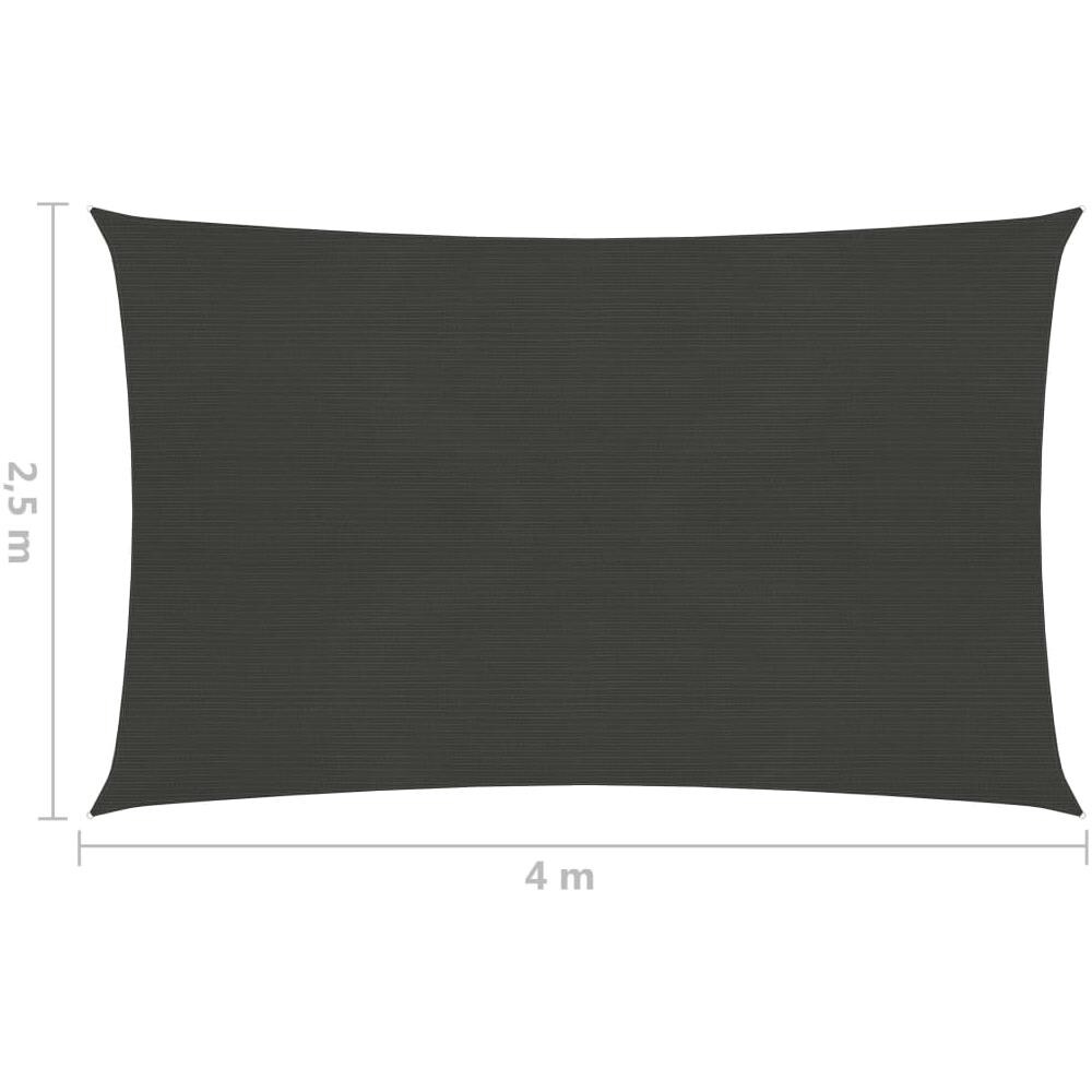 Vela Parasole 160 G / m Antracite 2,5x4 M In Hdpe - Foto 6