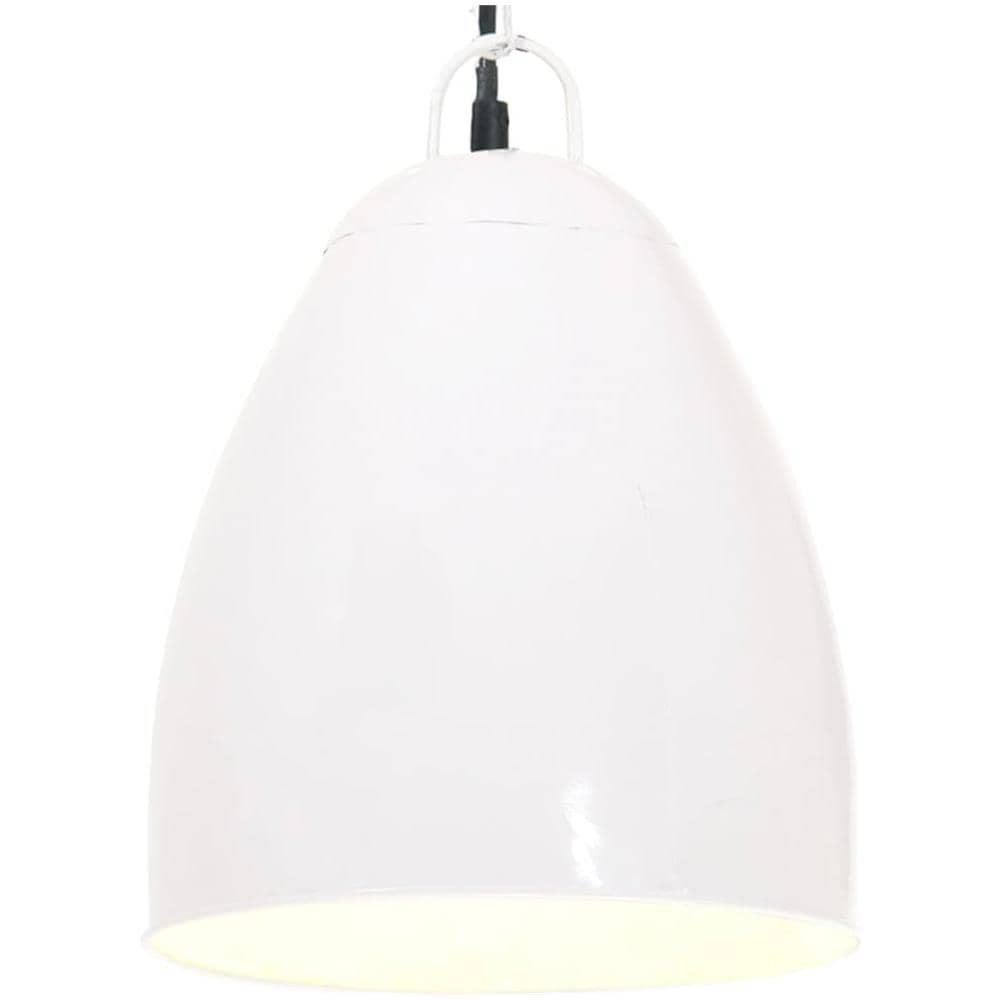 Lampada A Sospensione Industriale 25 W Bianca Rotonda 32 Cm E27 - Foto 1