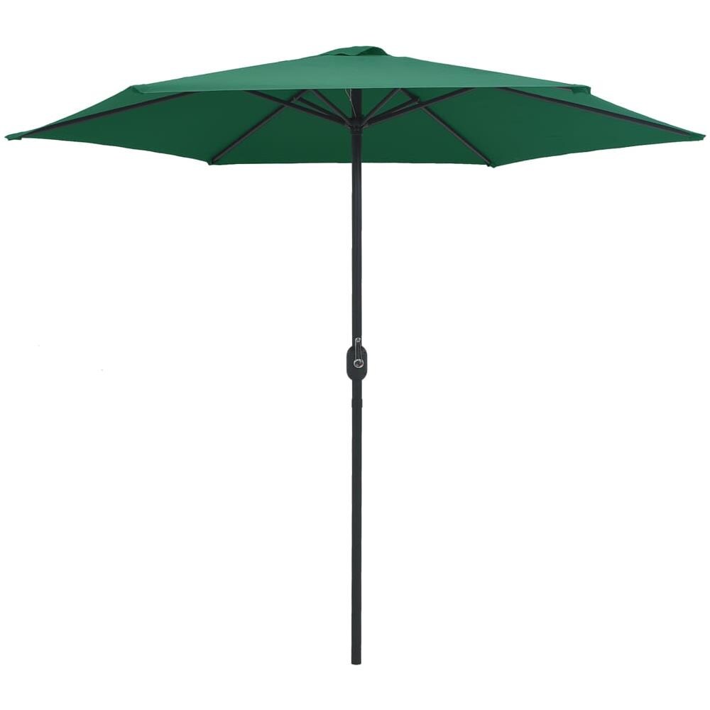 Ombrellone da Esterni con Palo in Alluminio 270x246 cm Verde - Foto 3