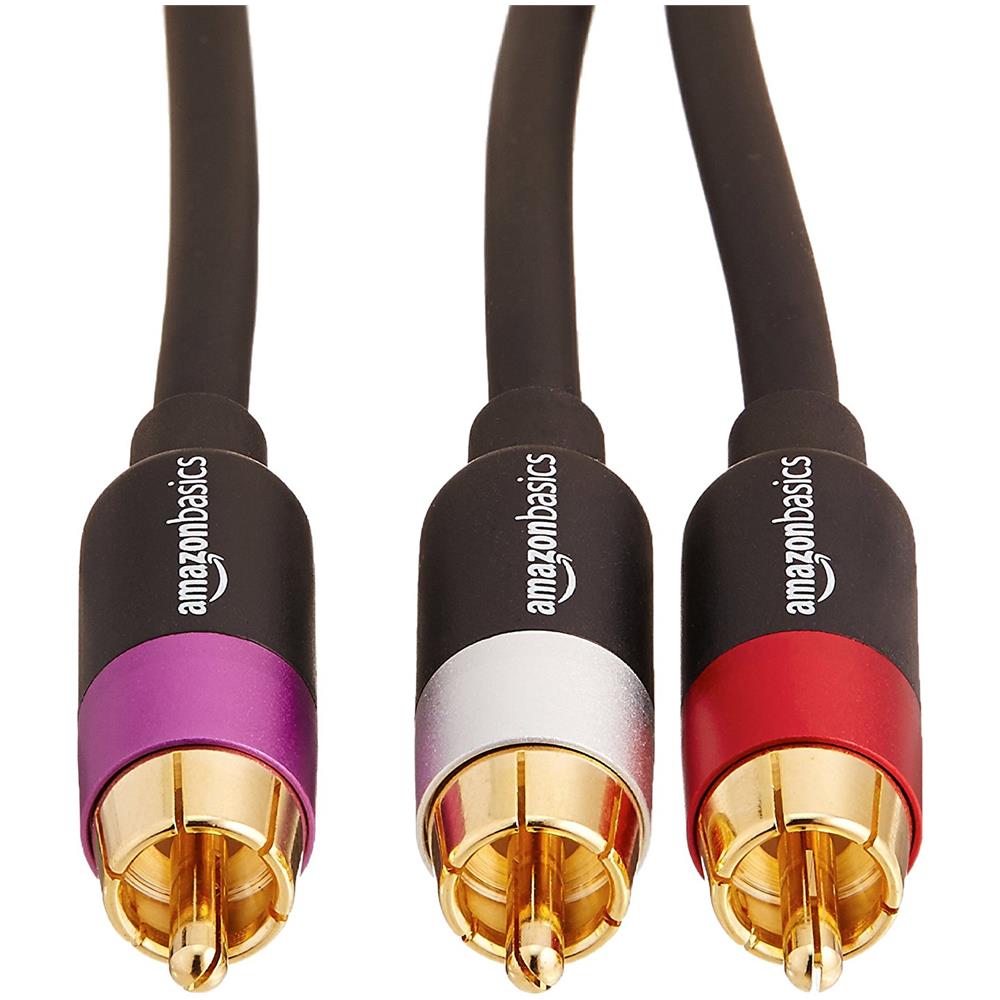 PBH-20214 2.438m RCA 2 x RCA Nero, Oro, Rosa, Rosso, Bianco cavo audio - Foto 1