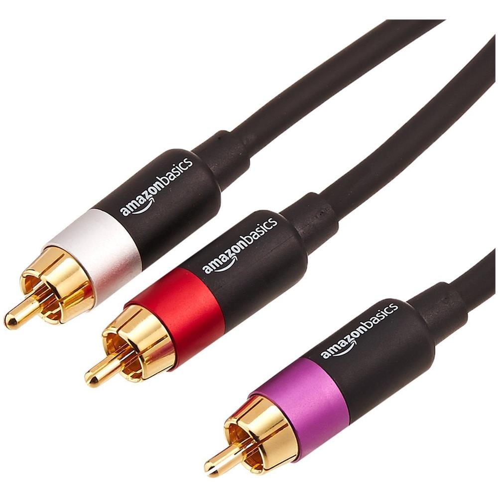 PBH-20214 2.438m RCA 2 x RCA Nero, Oro, Rosa, Rosso, Bianco cavo audio - Foto 4
