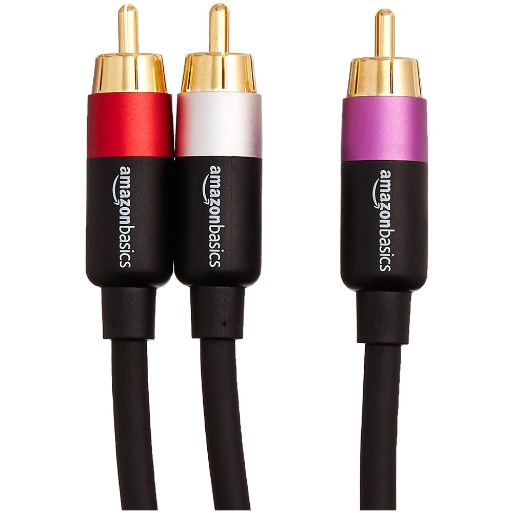 PBH-20214 2.438m RCA 2 x RCA Nero, Oro, Rosa, Rosso, Bianco cavo audio - Foto 2