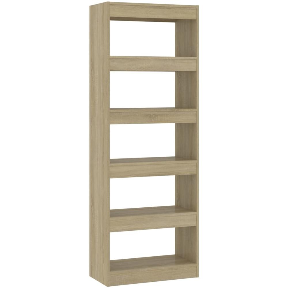 Libreria /Divisorio Rovere Sonoma 60x30x166 cm in Truciolato - Foto 2