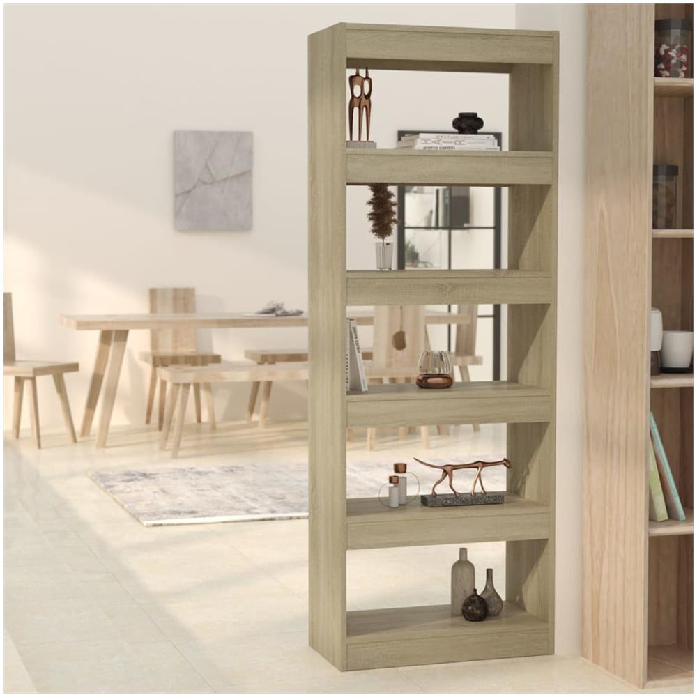 Libreria /Divisorio Rovere Sonoma 60x30x166 cm in Truciolato - Foto 1