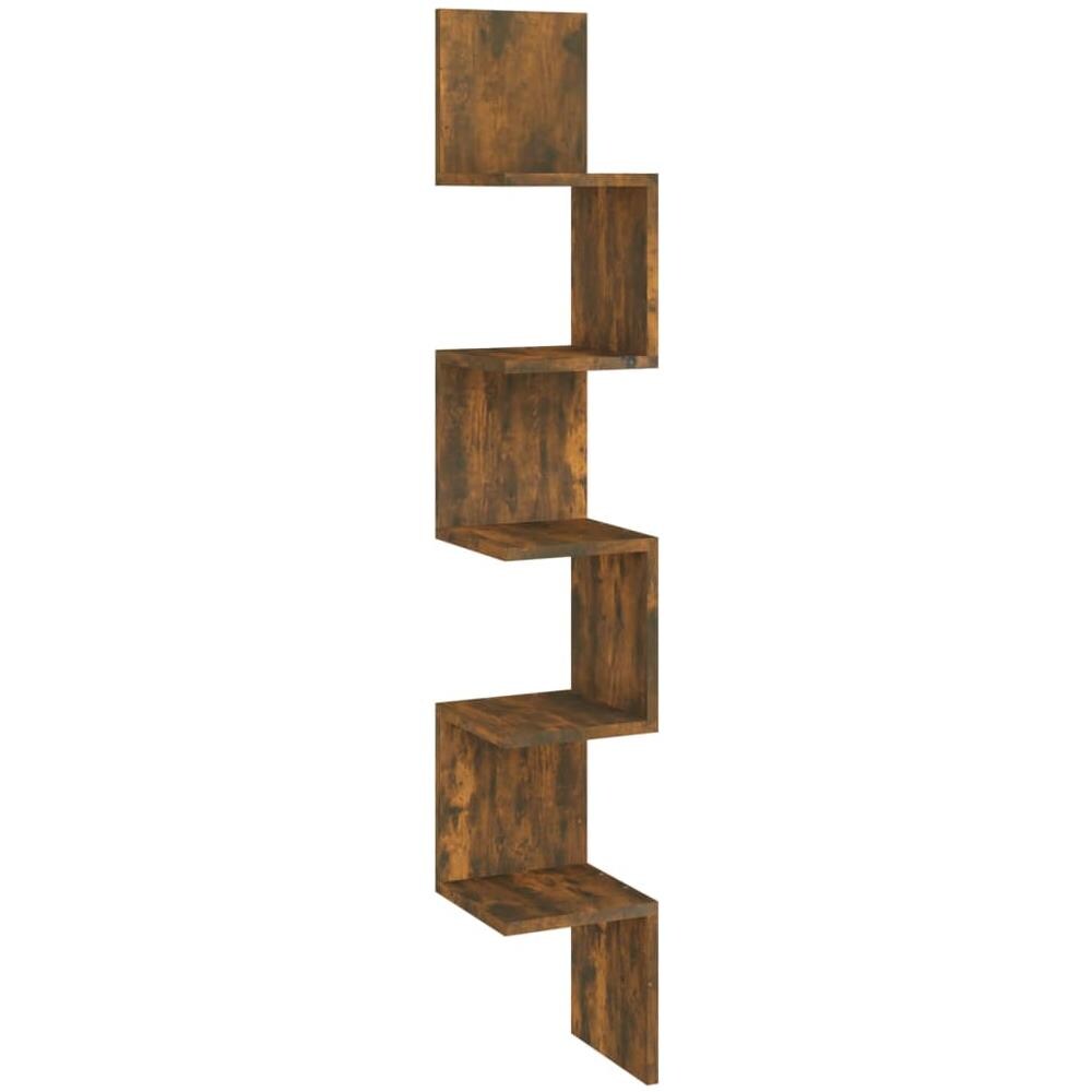 Mensola Muro Angolo Rovere Fumo 20x20x127,5cm Legno Multistrato - Foto 2