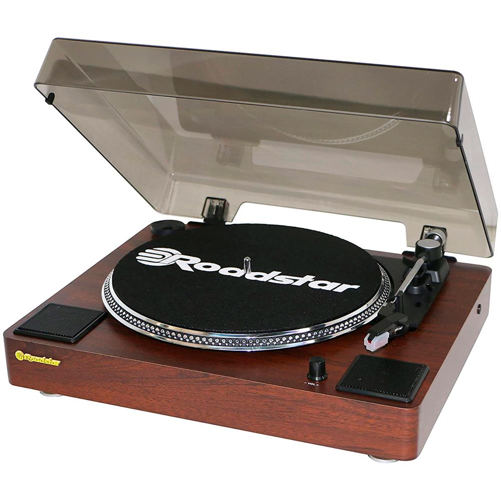 Roadstar Tt-260spk Giradischi 3 Velocità 33/45/78 Giri, Altoparlanti Integrati, Uscita Audio Rca Legno - Foto 1