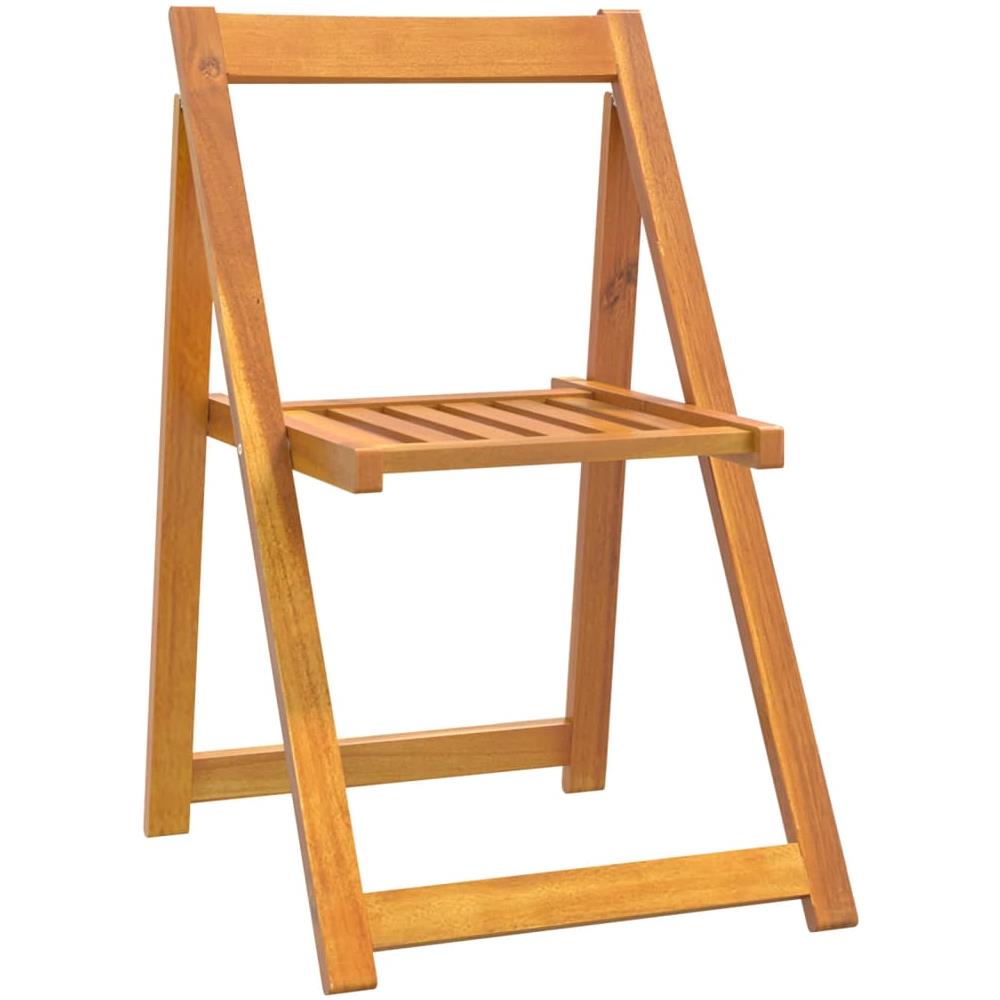 Sedie Da Giardino Pieghevoli 6 Pz In Legno Massello Di Acacia - Foto 2