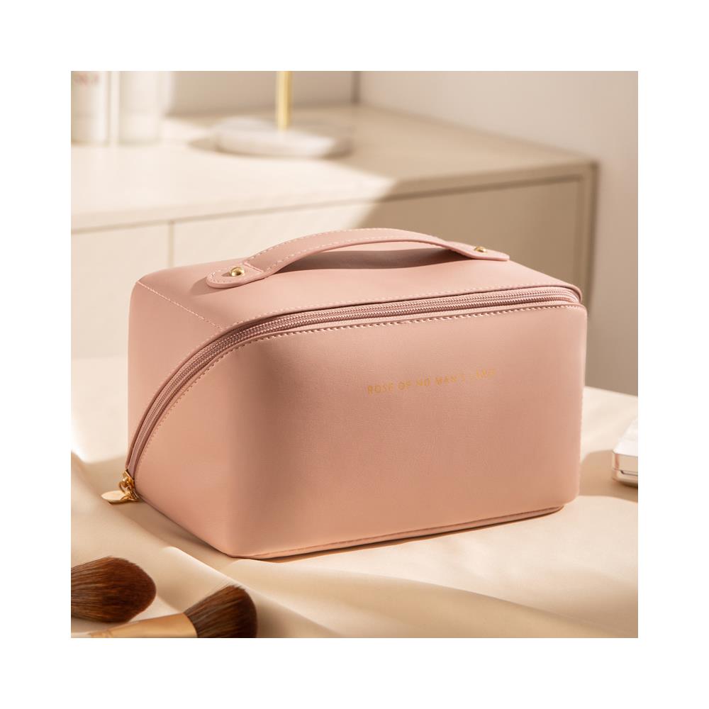 Borsa Per Il Trucco Grande/spaziosa Necessaria - Borsa Per Il Trucco - Borsa Per Il Trucco Pink - Foto 2