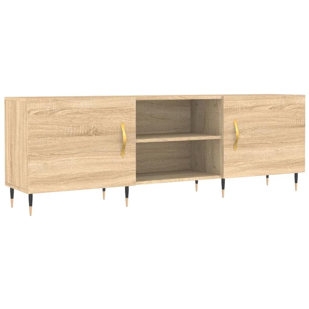 Mobile Porta Tv Rovere Sonoma 150x30x50 Cm In Legno Multistrato - Foto 2