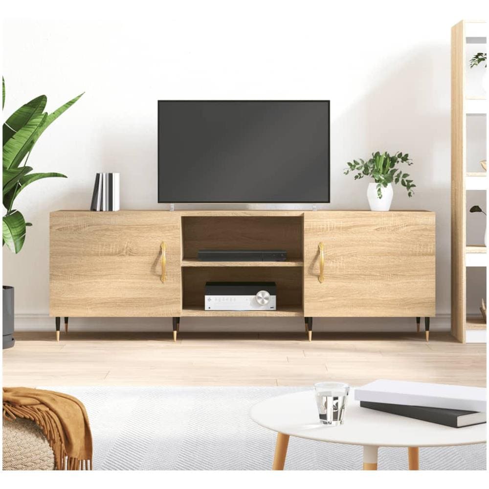 Mobile Porta Tv Rovere Sonoma 150x30x50 Cm In Legno Multistrato - Foto 1