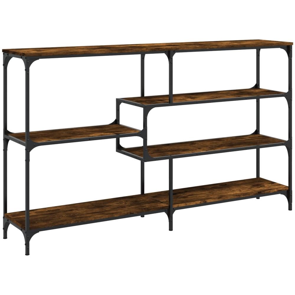 Tavolo Consolle Rovere Fumo 160x32x95 Cm Legno Multistrato - Foto 2