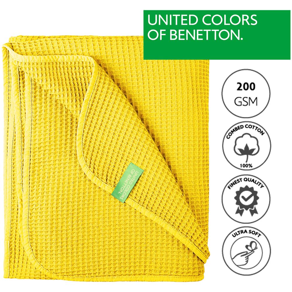Manta 140x190cm 200gsm 100%cotton Yellow House - Foto 2