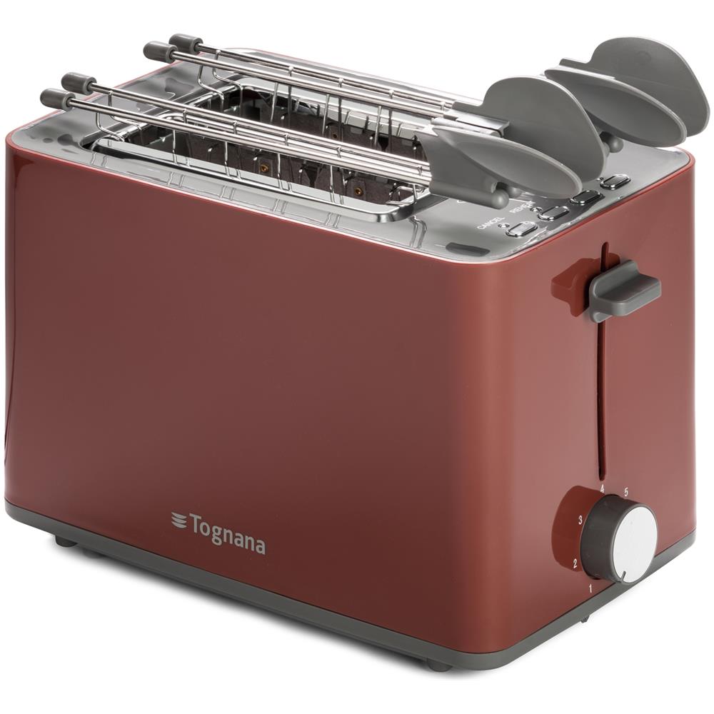 Tostapane Con Pinze Rosso Mela - Foto 2