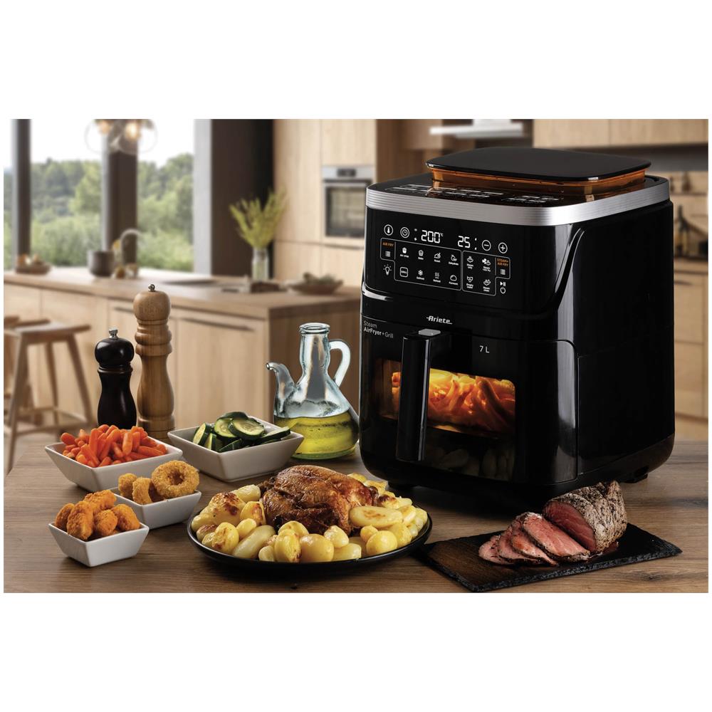 Friggitrice ad Aria 00C463600AR0 Capacità 7 Litri 1700 Watt Colore Nero - Foto 6