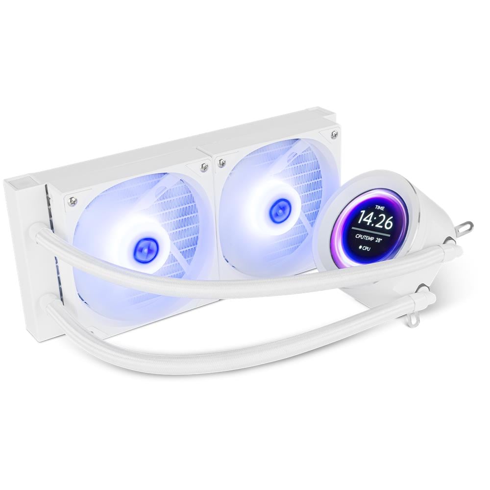 Dissipatore CPU X-240 LCD per Socket Intel LGA 1851/1150/1151/1155/1156 / 1200 / 1366 / 1700 / 775 e Socket AMD AM4/AM5 - Foto 1
