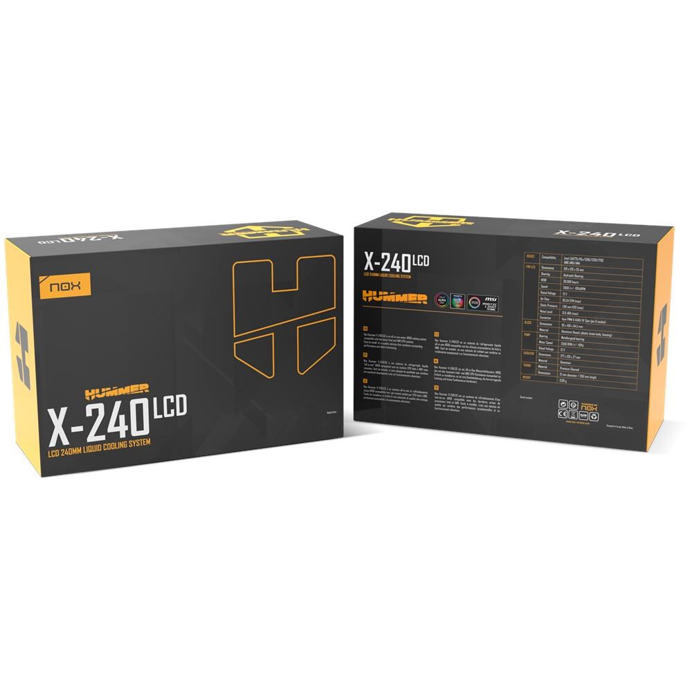 Dissipatore CPU X-240 LCD per Socket Intel LGA 1851/1150/1151/1155/1156 / 1200 / 1366 / 1700 / 775 e Socket AMD AM4/AM5 - Foto 9