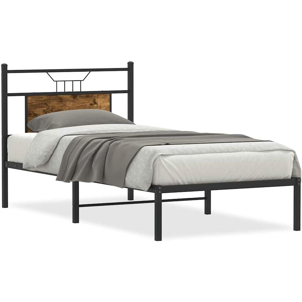 Giroletto senza Materasso Rovere Fumo 75x190 cm in Truciolato - Foto 1