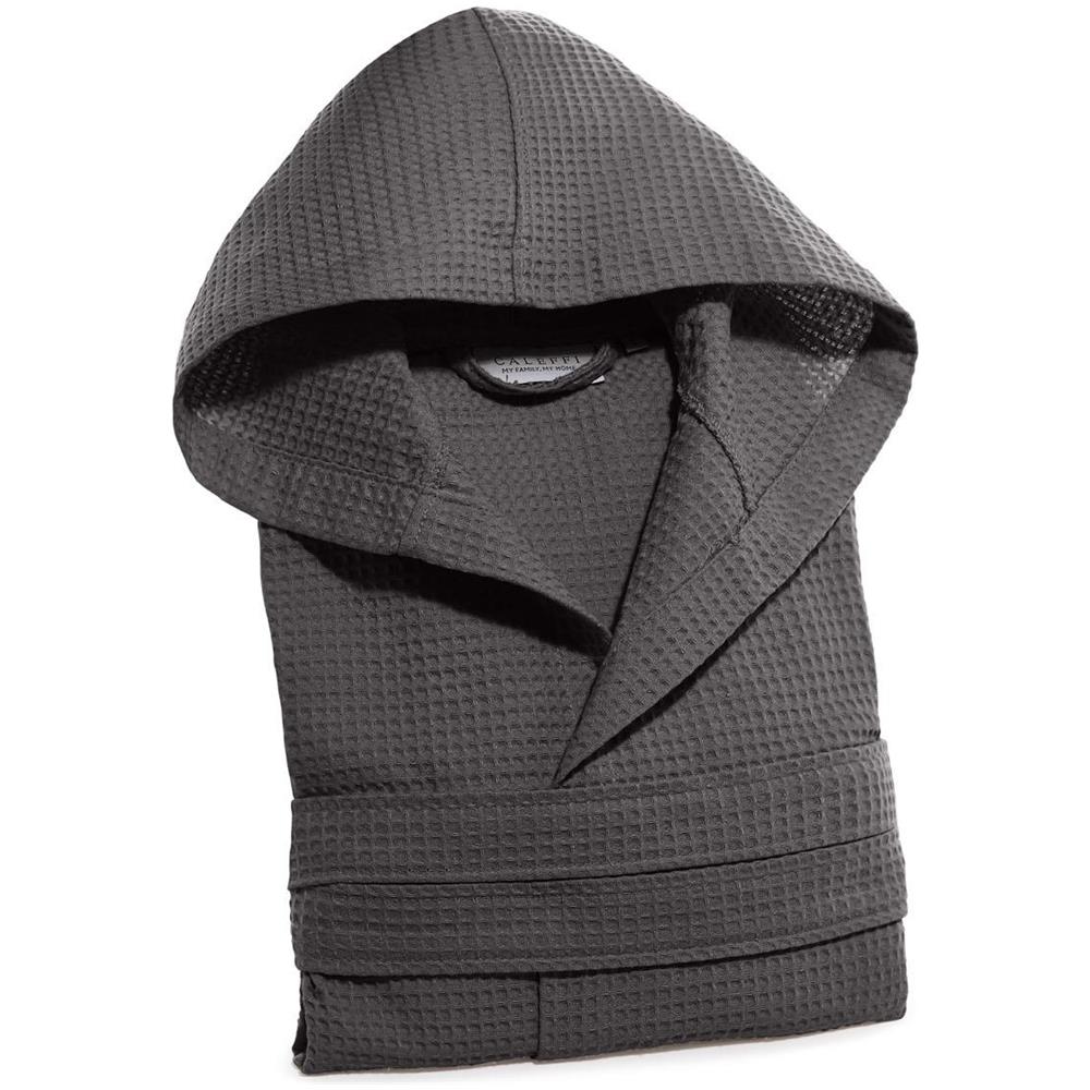 Accappatoio Con Cappuccio Spugnissima Polo In Cotone Colore Grigio Misura L - Foto 3