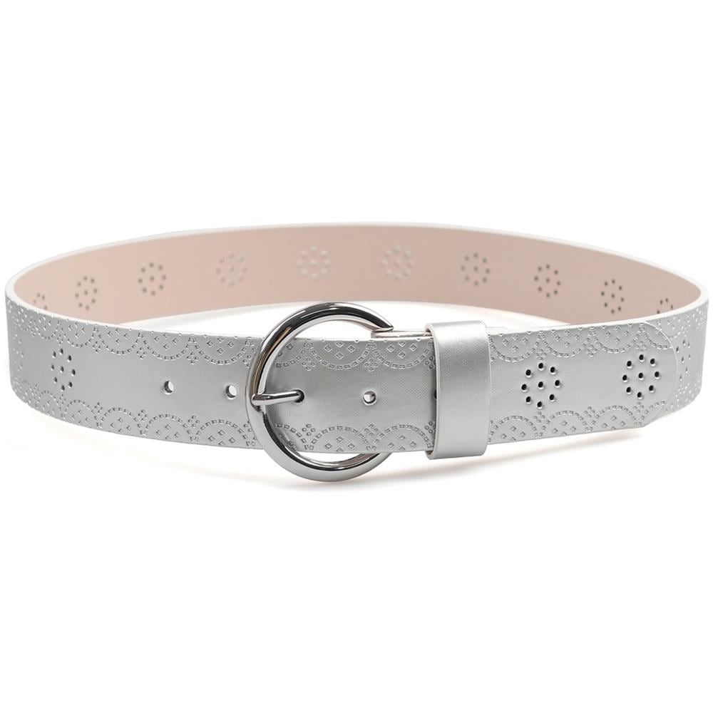 Cintura Designer con Fibbia Rotonda Contemporanea - Foto 1