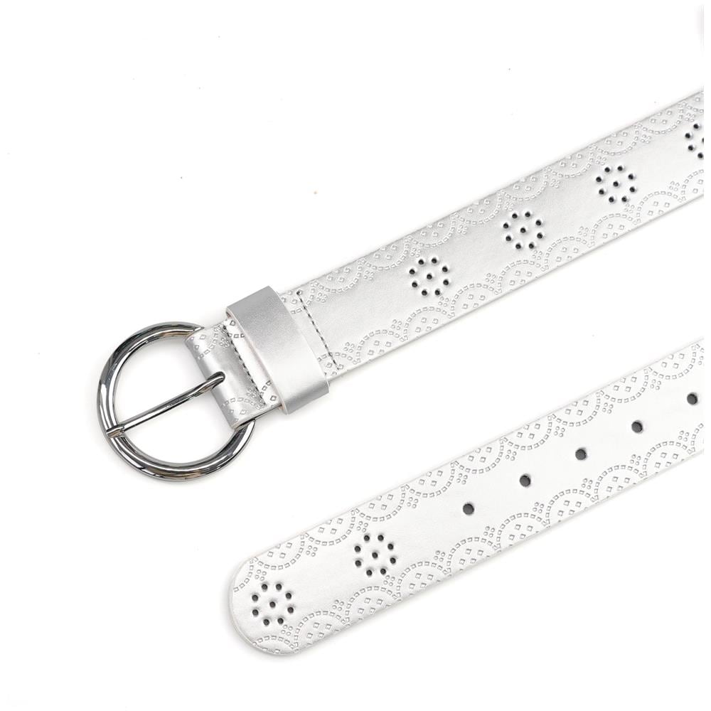 Cintura Designer con Fibbia Rotonda Contemporanea - Foto 2