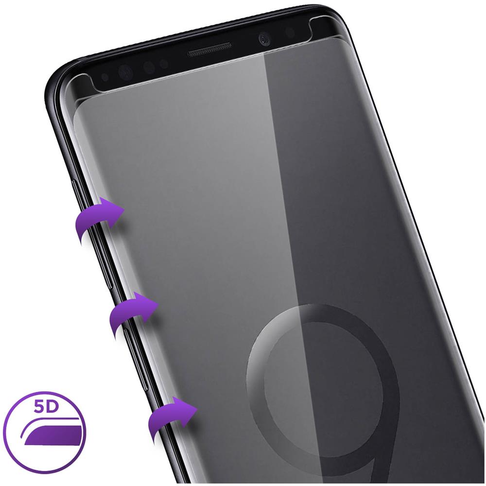 Pellicola Galaxy S9 Vetro Temperato 9h Ricurvo 5d Full Cover Trasparente - Foto 10