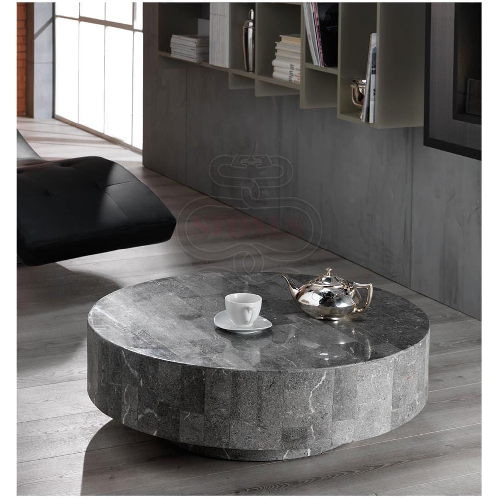 Tavolino Da Salotto Rotondo Roun1 - Foto 1