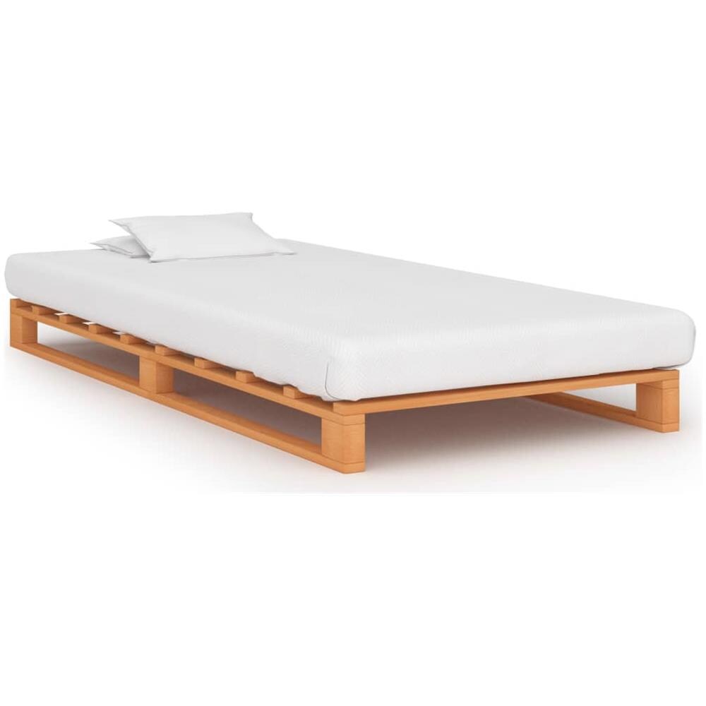 Giroletto In Pallet Marrone Legno Massello Di Pino 100x200 Cm - Foto 1