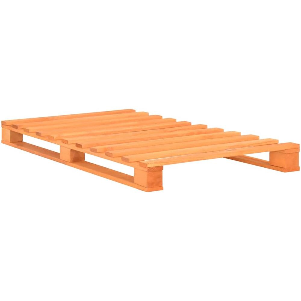 Giroletto In Pallet Marrone Legno Massello Di Pino 100x200 Cm - Foto 2
