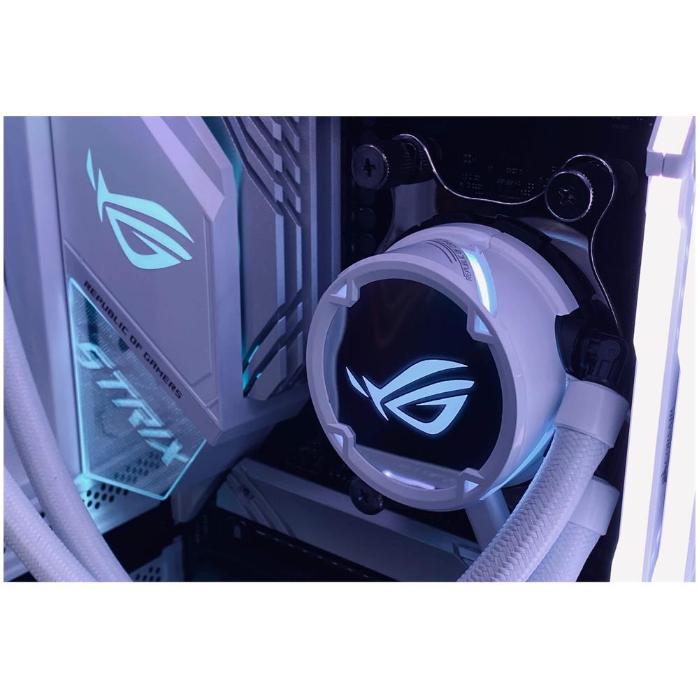 Dissipatore CPU a Liquido ROG Strix LC 240 RGB White Edition per Socket Intel LGA 1150/1151/1155/1156/1366/2011/2011-v3/2066 e Socket AMD AM4/TR4 - Foto 17