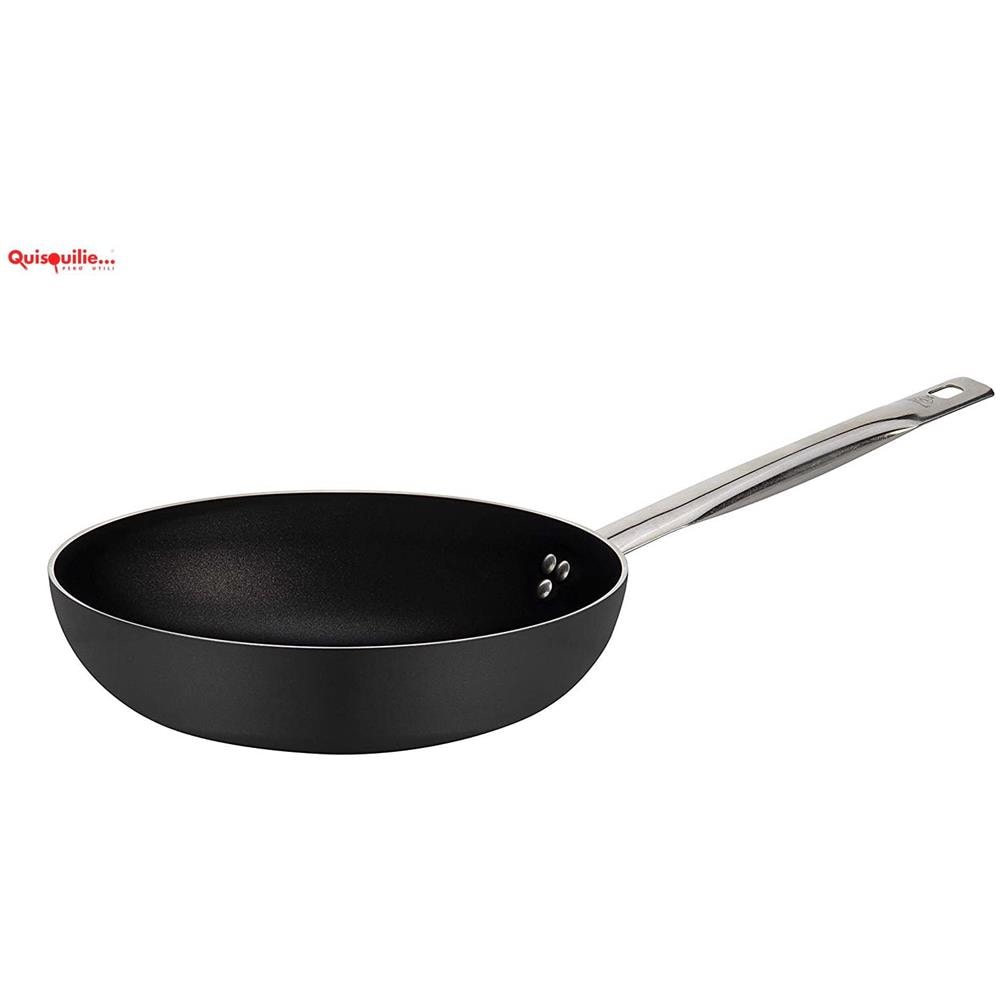 Nuova Padella Professionale Antiaderente Serie 2100 Rivestimento Extra Forte 100 % Made In Italy - 28 Alto - Foto 1