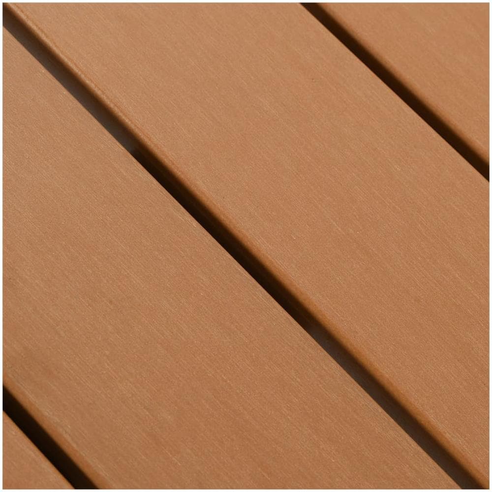 Tavolo Da Giardino Argento 60x60x70 Cm In Alluminio E Wpc - Foto 2