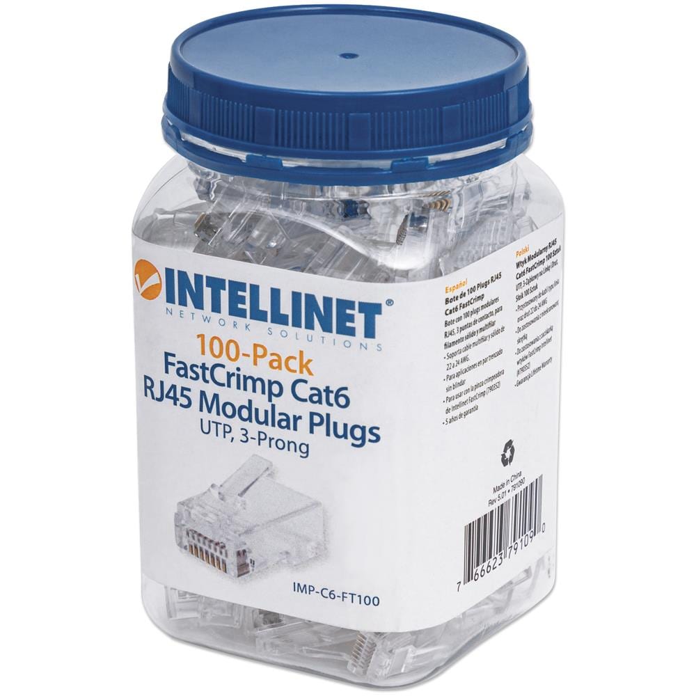 Confezione 100 Plug Modulari Rj45 Cat6 Fastcrimp - Foto 2