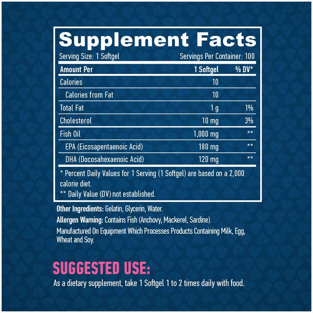 Omega 3 100 Softgels 1000mg - Foto 2